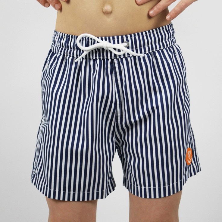 Short de bain Enfant Le petit Immerge Rayé Recyclé