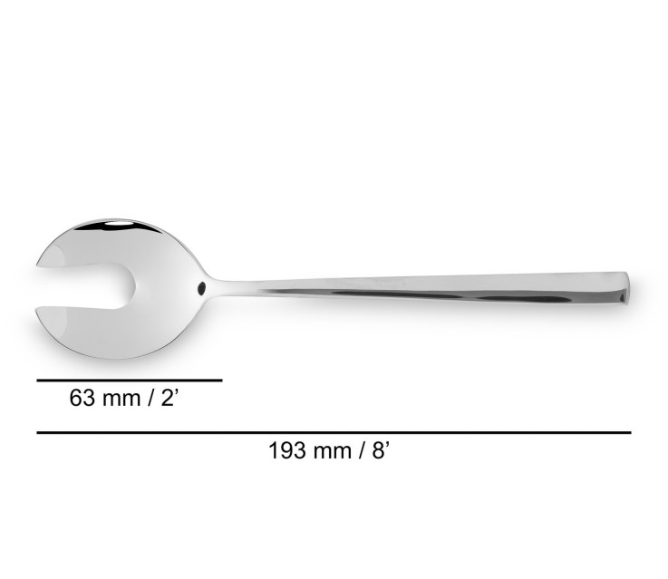 Fourchette de service Capri Acier Inoxydable (inox) 19 cm