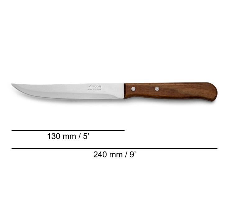 Couteau de cuisine Latina lame lisse Acier Inoxydable (inox) lame 13 cm