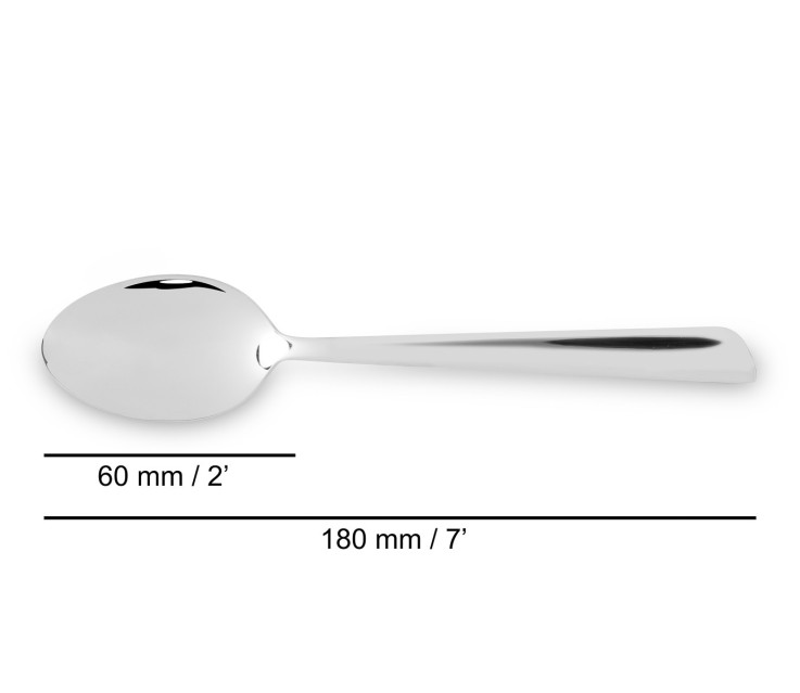 Cuillère à dessert Toscana Acier Inoxydable (inox) 18 cm