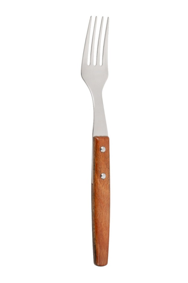 Fourchette à steak Forest en bois de hêtre Acier Inoxydable (inox) 20 cm