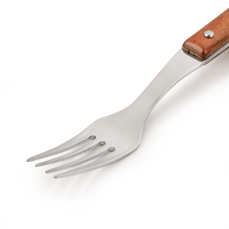 Fourchette à steak Forest en bois de hêtre Acier Inoxydable (inox) 20 cm