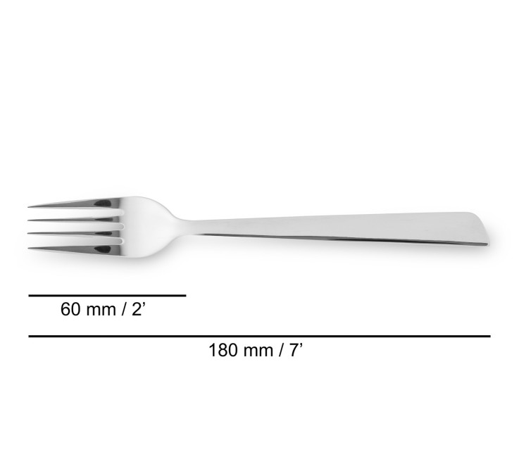 Fourchette à dessert Toscana Acier Inoxydable (inox) 18 cm