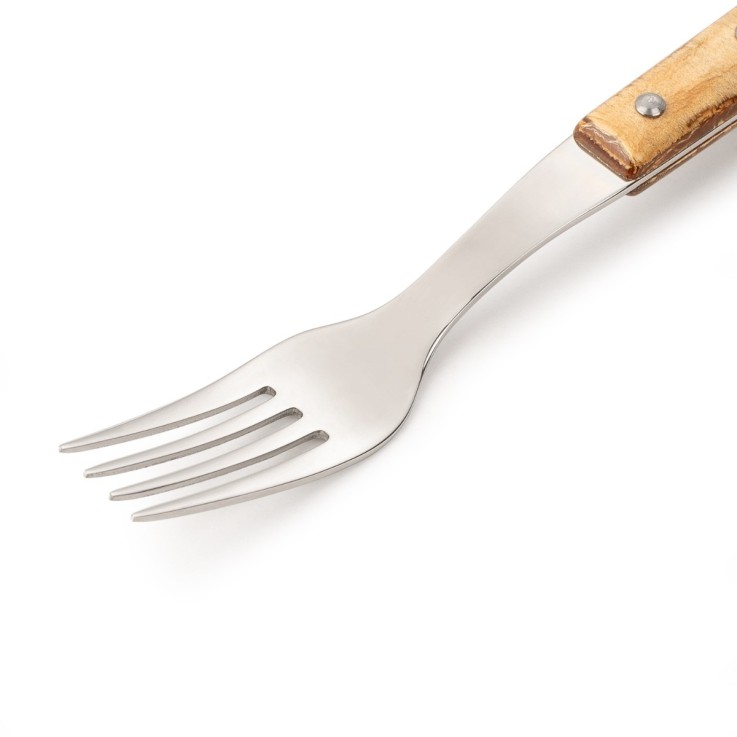 Fourchette à steak Forest en bois de peuplier Acier Inoxydable (inox) 20 cm