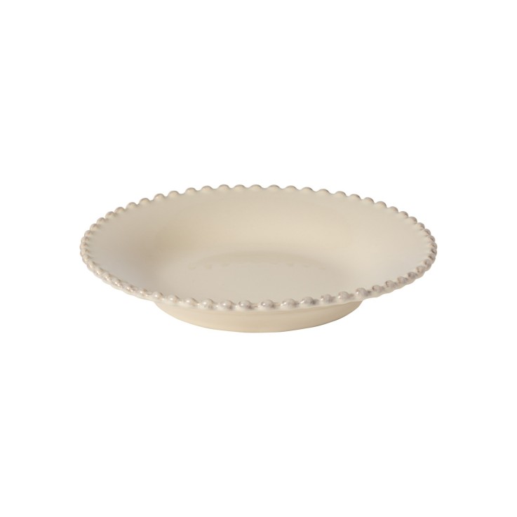 Assiette à soupe/pâtes Pearl en grès