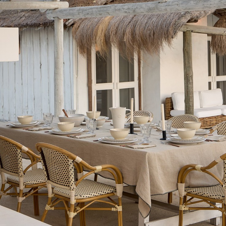 Set Table 30 Pièces avec Tasse Pearl en grès