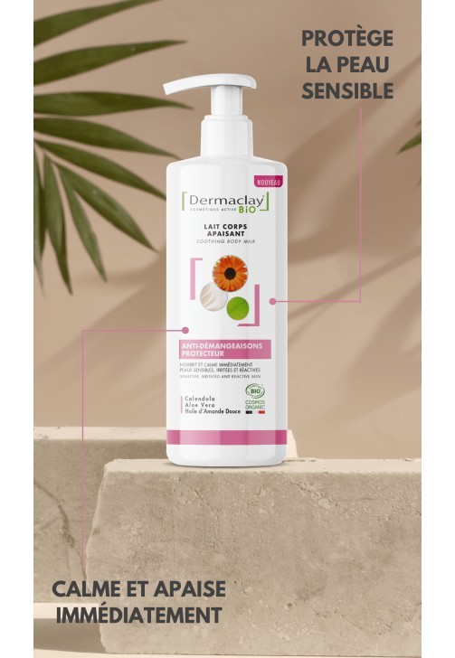 Lait corps apaisant peaux sensibles (400ml) Bio
