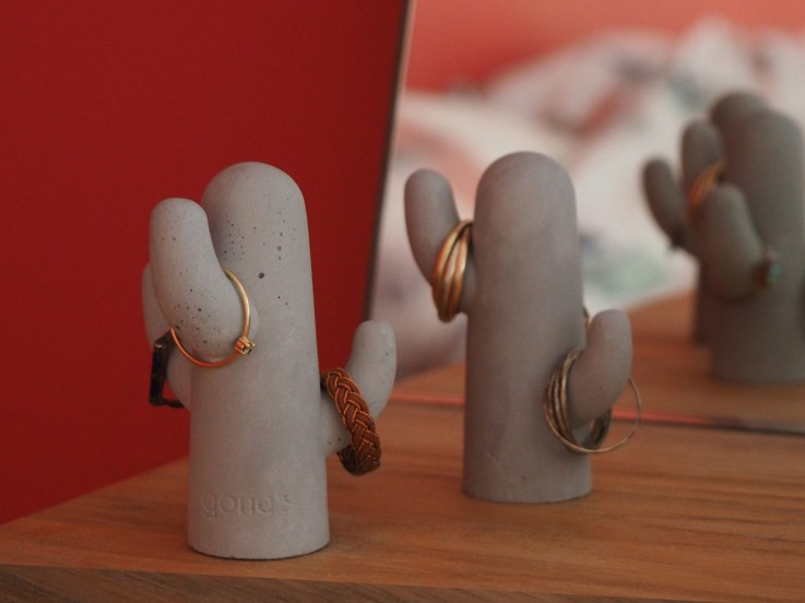 Porte-bijoux béton Brut