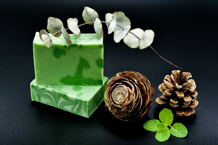 Savon artisanal Nature Sauvage, menthe poivrée Bio (Surgras 6%)
