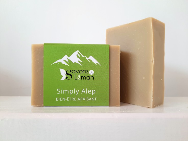 Savon naturel pour peau atopique Simply Alep Bio (Surgras 7%)