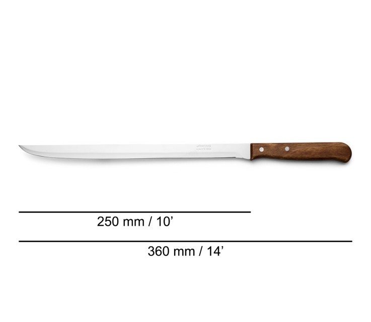 Couteau à jambon Latina Acier Inoxydable (inox) lame 25 cm