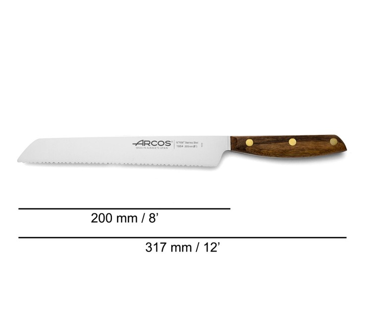 Couteau à pain Nordika Acier Inoxydable (inox) lame 20 cm