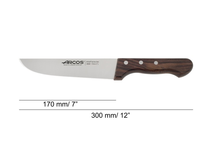 Couteau de boucher Atlantico Acier Inoxydable (inox) lame 17 cm
