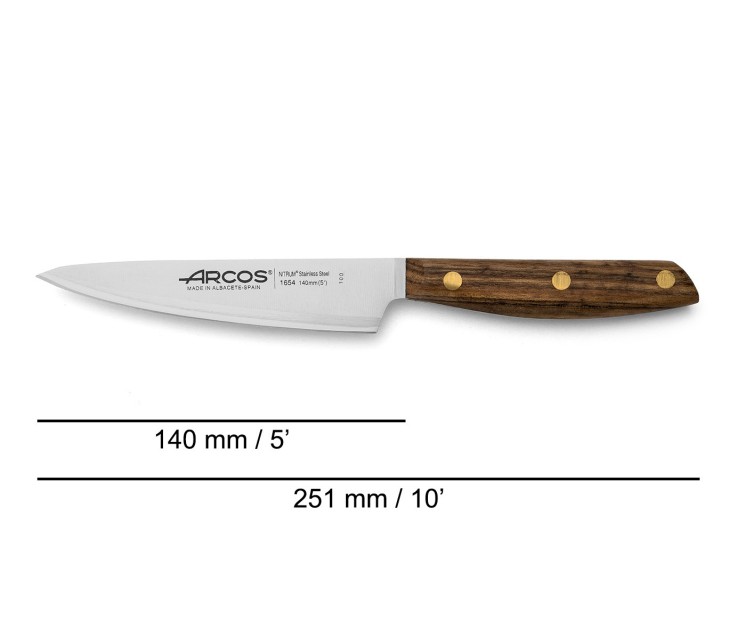 Couteau de chef Nordika Acier Inoxydable (inox) lame 14 cm