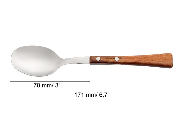 Cuillère à dessert Manchega Acier Inoxydable (inox) 17 cm