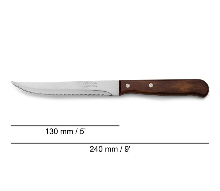Couteau à steak Latina Acier Inoxydable (inox) lame 13 cm