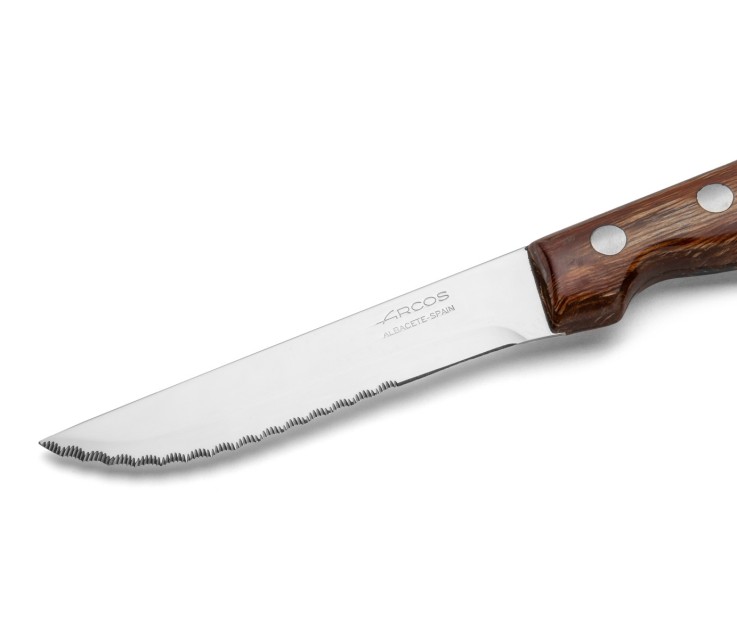 Couteau à steak lame large Forest en bois de hêtre Acier Inoxydable (inox) lame 11 cm