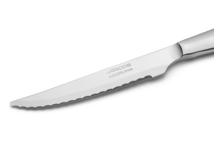 Couteau cranté à steak Steel-Force Acier Inoxydable (inox) lame 11 cm