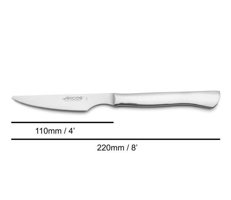 Couteau à steak lame lisse Acier Inoxydable (inox) lame 11 cm