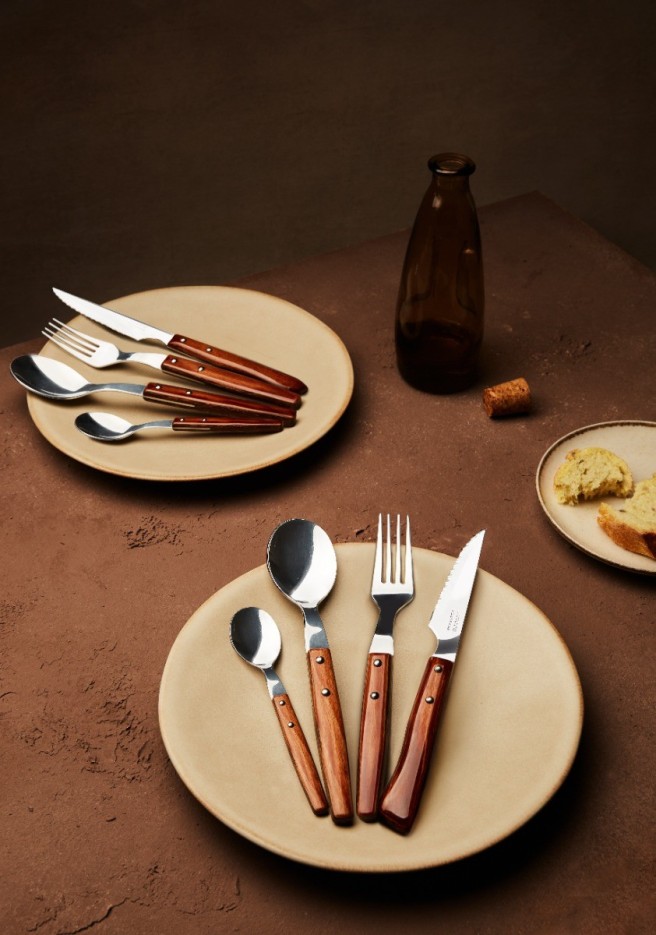 Couteau à steak lame crantée Forest Gregorio Acier Inoxydable (inox) lame 11 cm