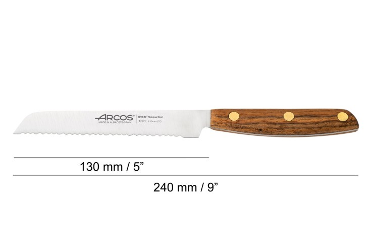 Couteau à tomates Nordika Acier Inoxydable (inox) lame 13 cm