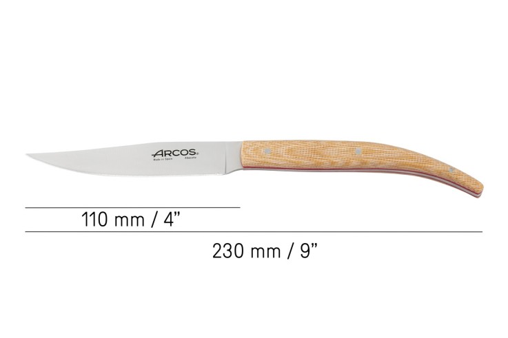 Couteau à steak The Origin Micarta Acier Inoxydable (inox) lame 11 cm