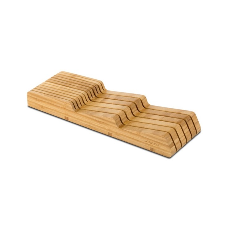 Bloc rangement couteaux Tacos en bambou 39x43x13 cm