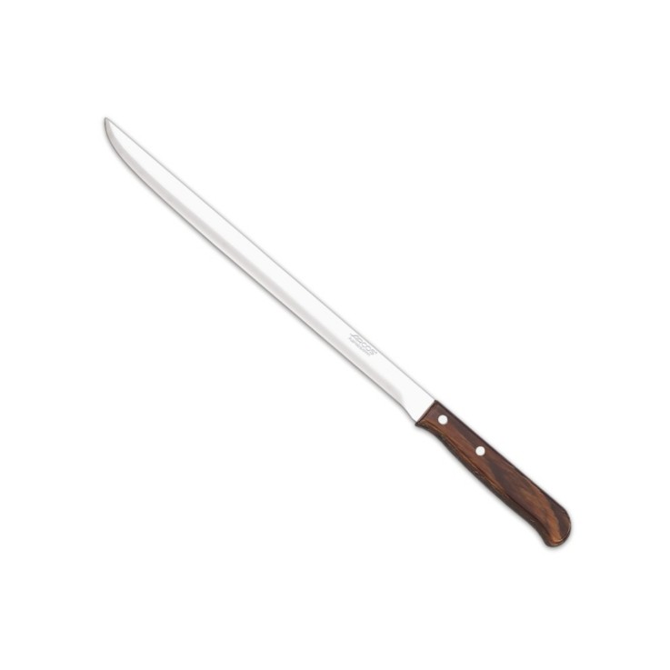 Pack Support en Pin + Couteau à jambon en Acier Inoxidable (inox)  lame 25 cm