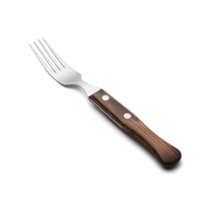 Fourchette à steak en bois de hêtre Acier inoxydable (inox) 20,6 cm