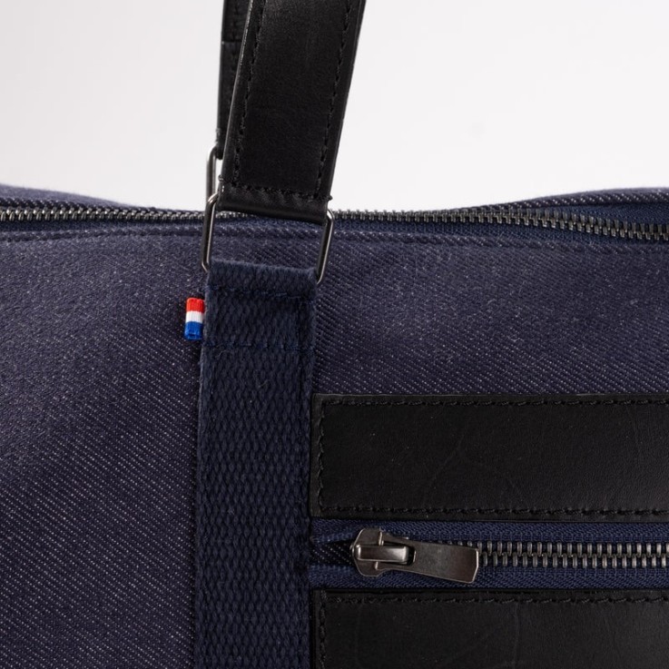 Sac de voyage Jacques Cuir d'exception upcyclé