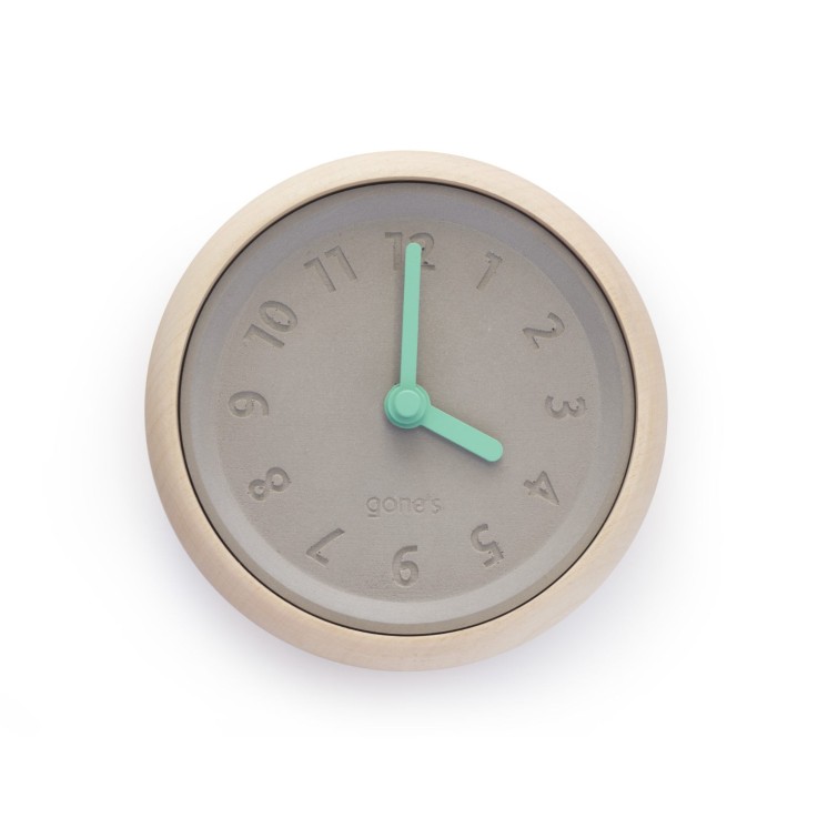 Horloge murale Toupie Gris Nuage