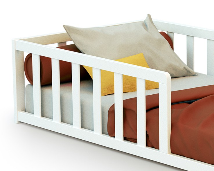Lit enfant au sol en bois