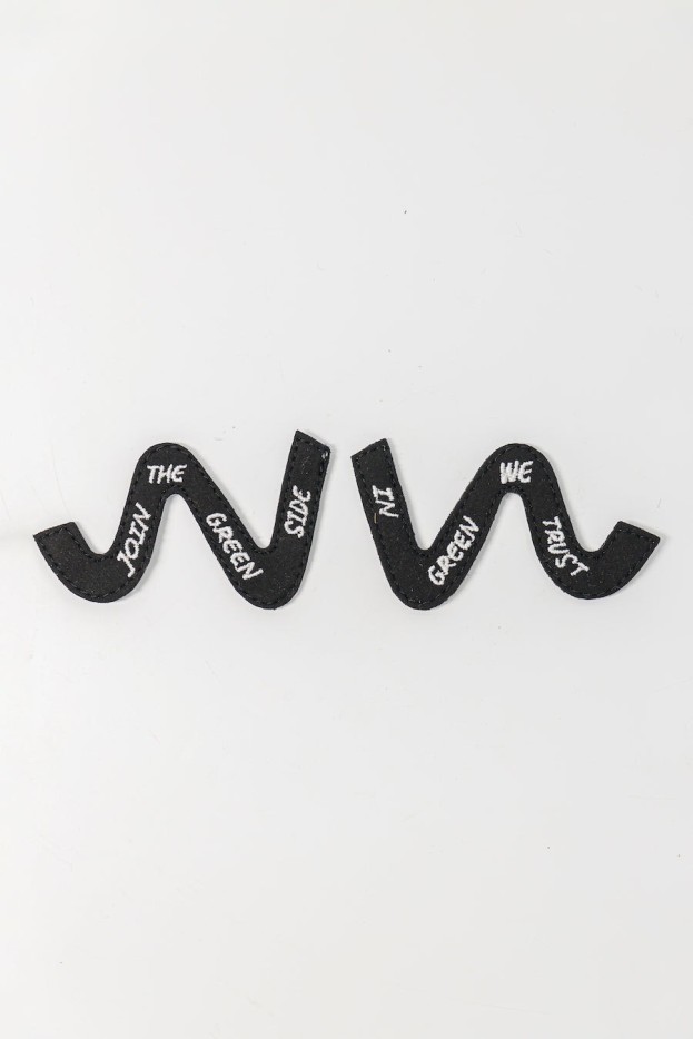 Accessoires Baskets Straps Message "Join the green side, in green we trust"