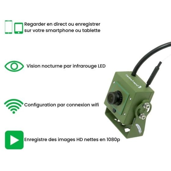 Kit complet Nichoir oiseaux avec caméra Wifi
