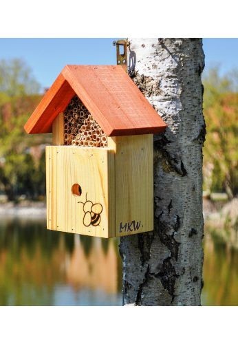 Hotel à insectes bénéfiques pollinisateurs modèle abeilles