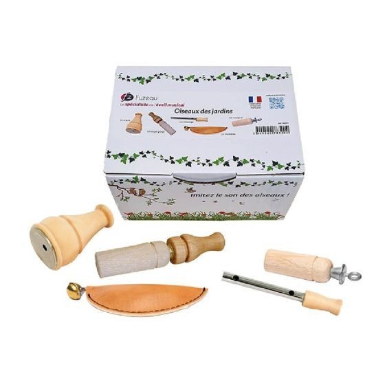 Coffret 5 appeaux - Oiseaux des jardins