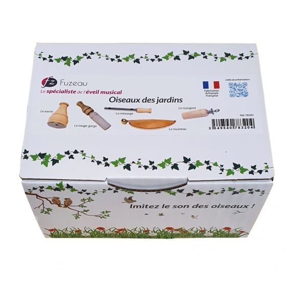 Coffret 5 appeaux - Oiseaux des jardins