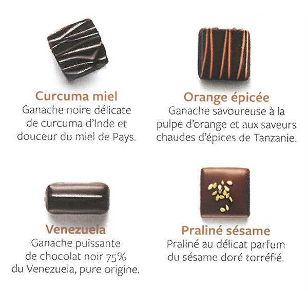 Boîte de chocolats 'Grands classiques' - Voisin - Boîte de 20 chocolats (220g)