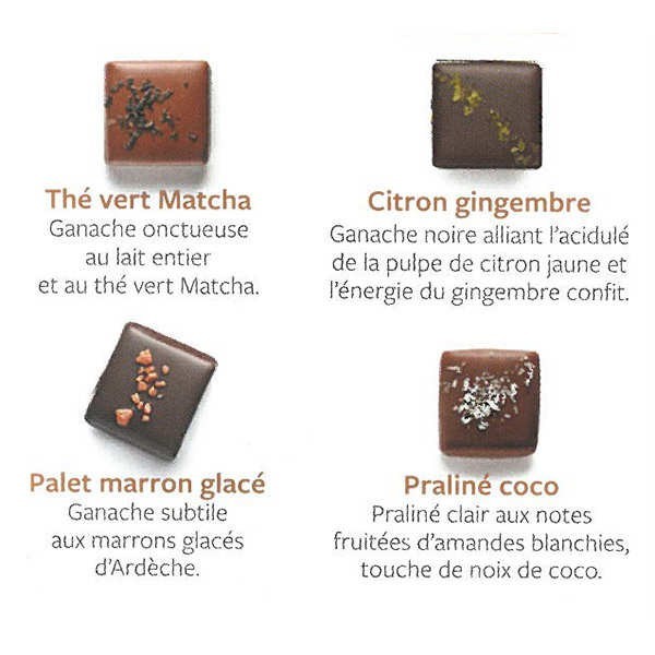 Boîte de chocolats 'Grands classiques' - Voisin - Boîte de 20 chocolats (220g)