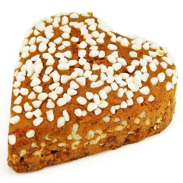 Coeur au miel - Pain d'épices au miel et perles de sucre - Coeur 250g