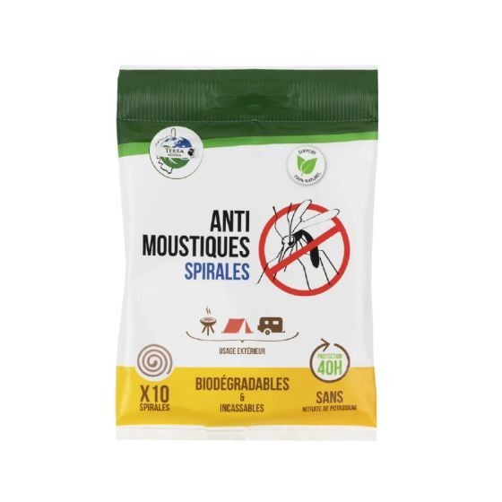 Spirales anti-moustiques biodégradables - 40 h x10