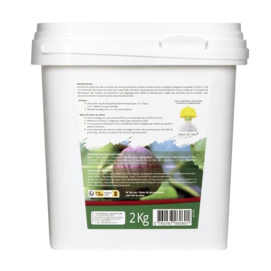 Phosphate diammonique - Anti Mouches des Fruits - Seau 2 kg