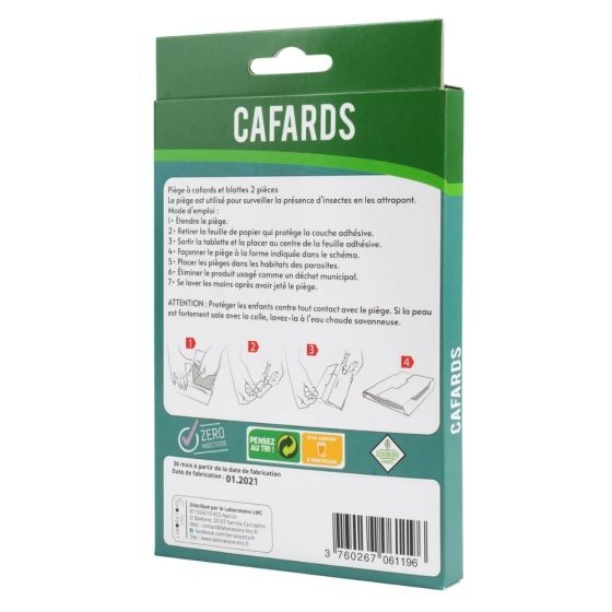 Plaque cafard - Piège prêt à l'emploi (x2)