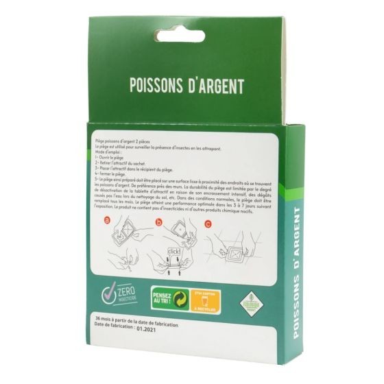 Piège Poisson d'argent - Prêt à l'emploi (x2)