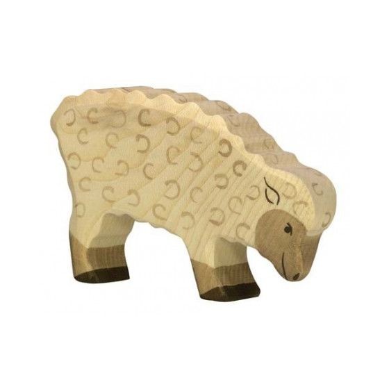 Figurine Holtztiger Mouton mangeant