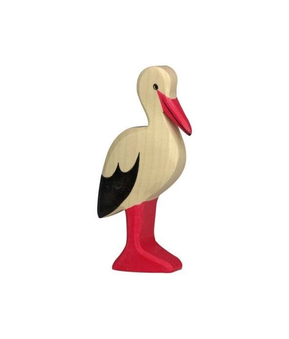 Figurine Holtztiger Cigogne
