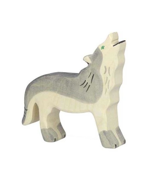 FIGURINE HOLZTIGER LOUP 11 CM