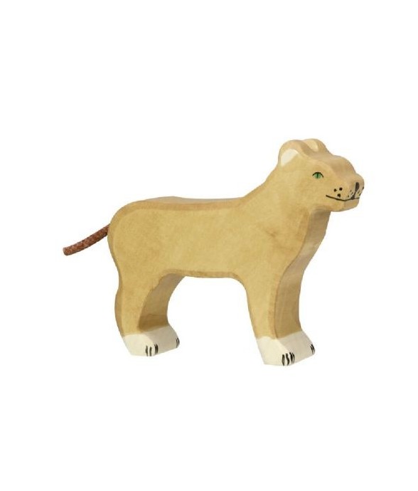 Figurine Holtztiger Lionne