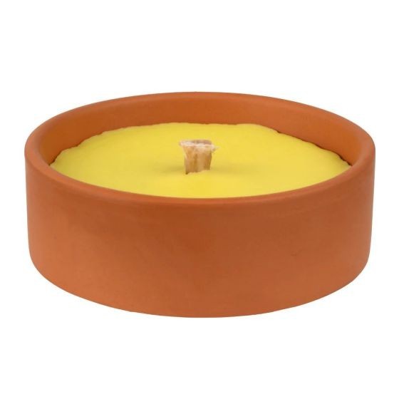 Bougie citronelle en terre cuite - Repulsif Moustiques
