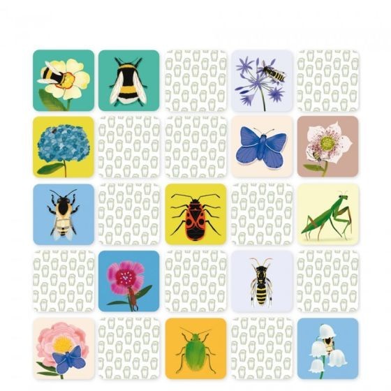Mémo l'insecte et sa fleur